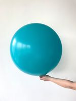 S шар гигант 24"/60 см пастель карибская синяя бирюза (БГ-90)