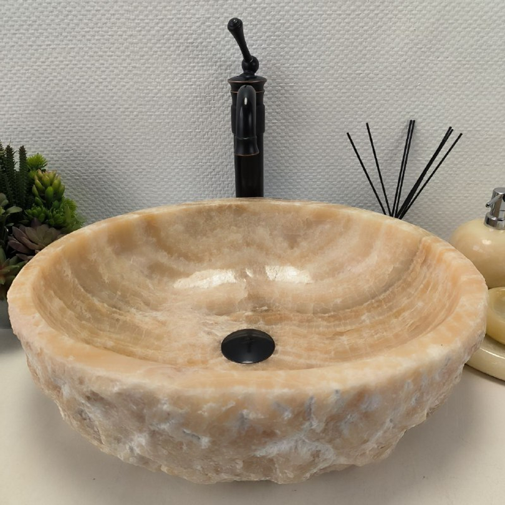 Раковина из оникса Erozy Yellow EO-62178 50*42*15 0099