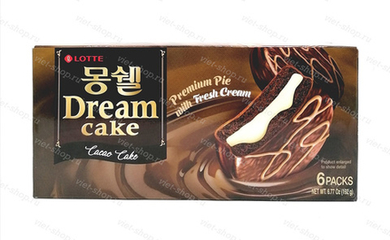 Пирожное LOTTE Dream Cake cacao, 192 гр.