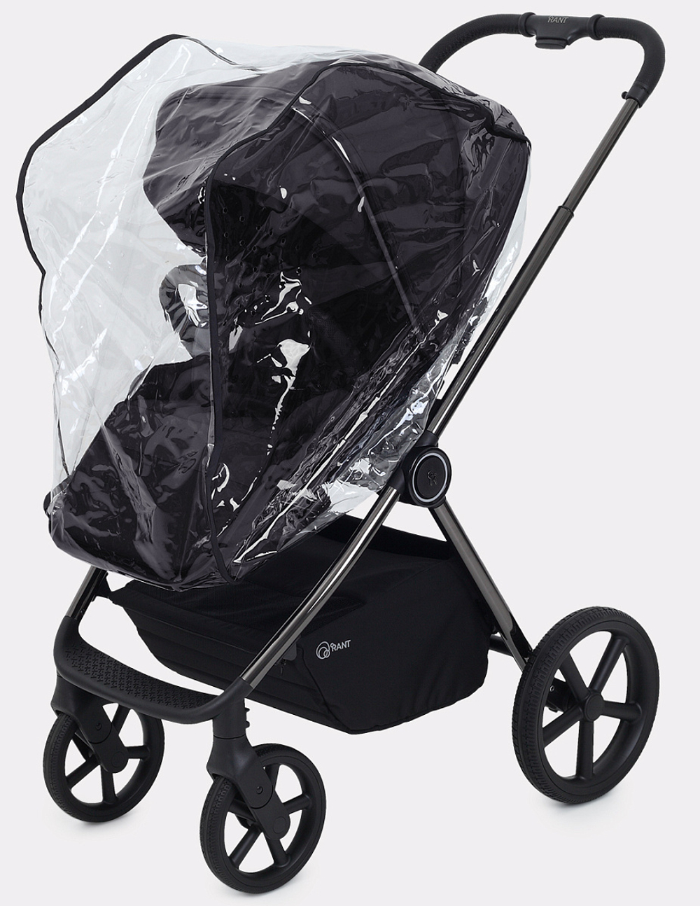 Детская коляска Rant Teo Black Chrome 3 в 1 Black