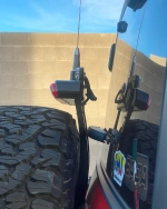 Крепление антенны на габаритный фонарь стоп-сигнала для Ford Bronco Raptor 2022+