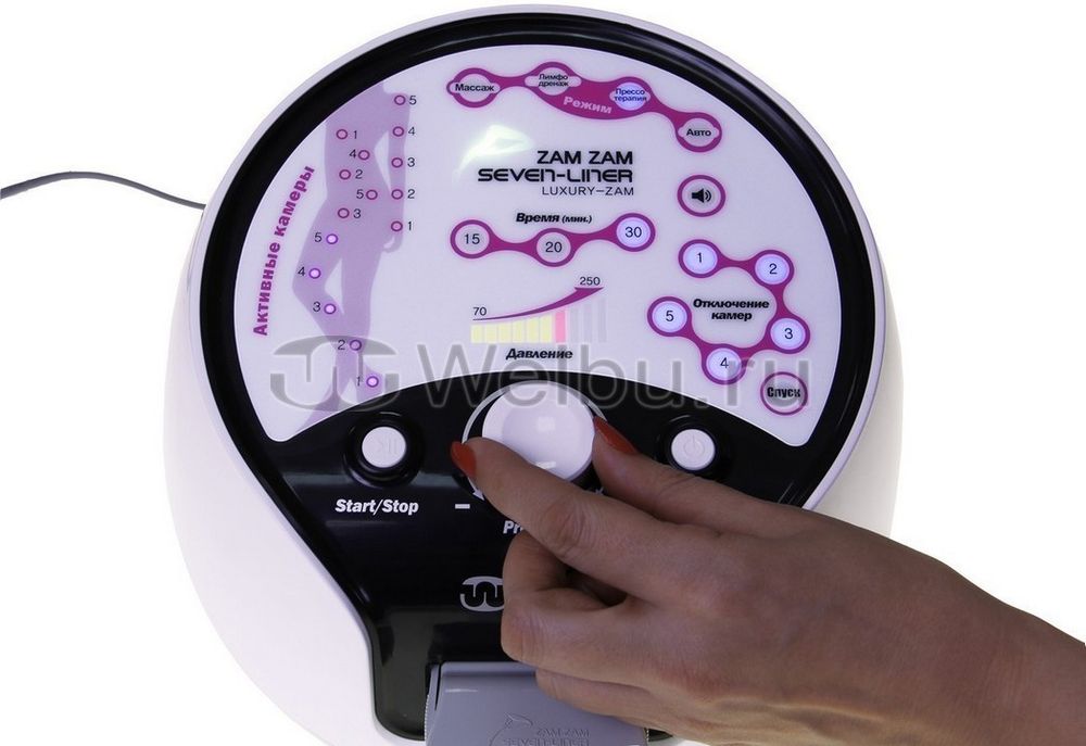 Аппарат для лимфодренажа и массажа WelbuTech Seven Liner Luxury Zam, стандартный комплект, размер XXL (новый тип стопы)
