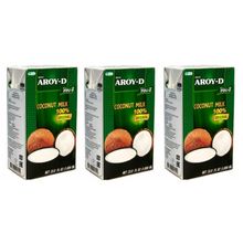 Молоко кокосовое Aroy-D Original 60% 17%, 1 л, 3 шт