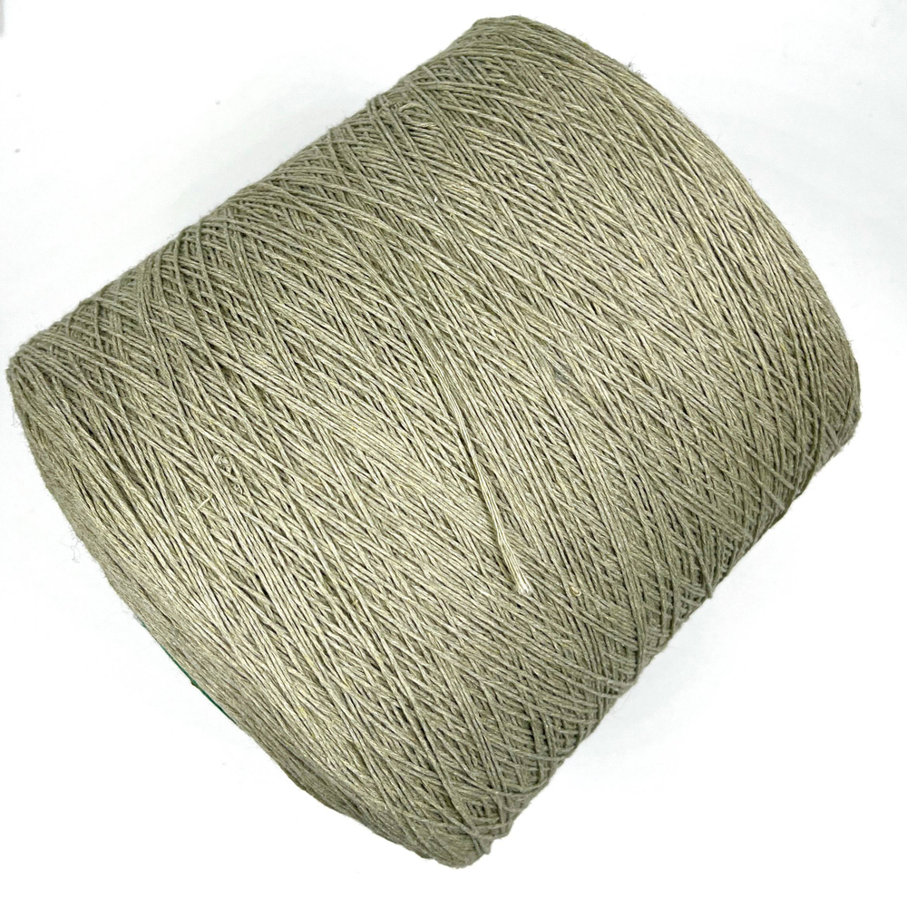 Loro Piana хлопок 50% шелк 50%, 650 м в 100г зеленый артишок