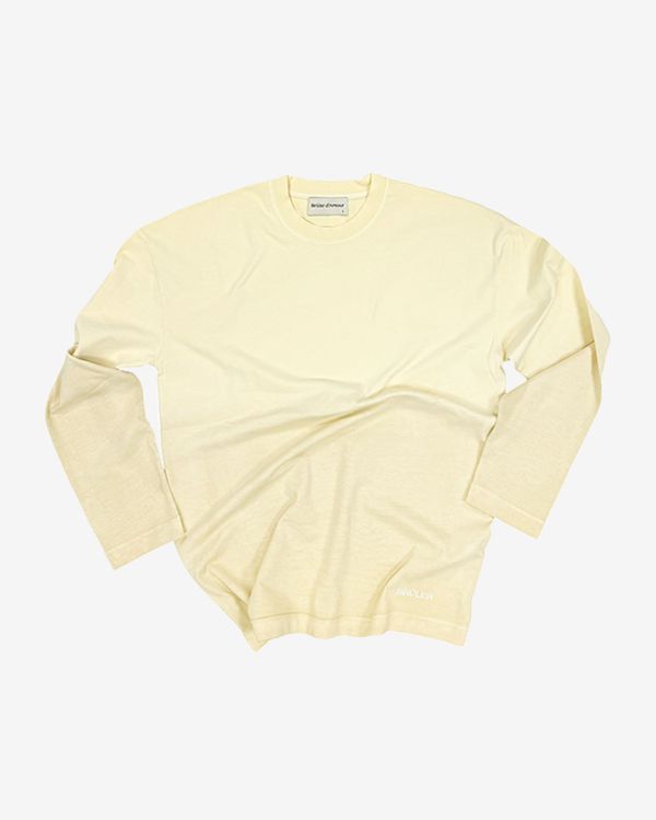 Лонгслив Basic Cannoli Cream бежевый - фото 1