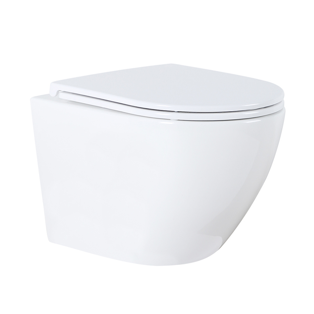 Комплект подвесной безободковый унитаз Azario Grado AZ-8010-1000+AZ-0046N с микролифтом + система инсталляции без кнопки смыва