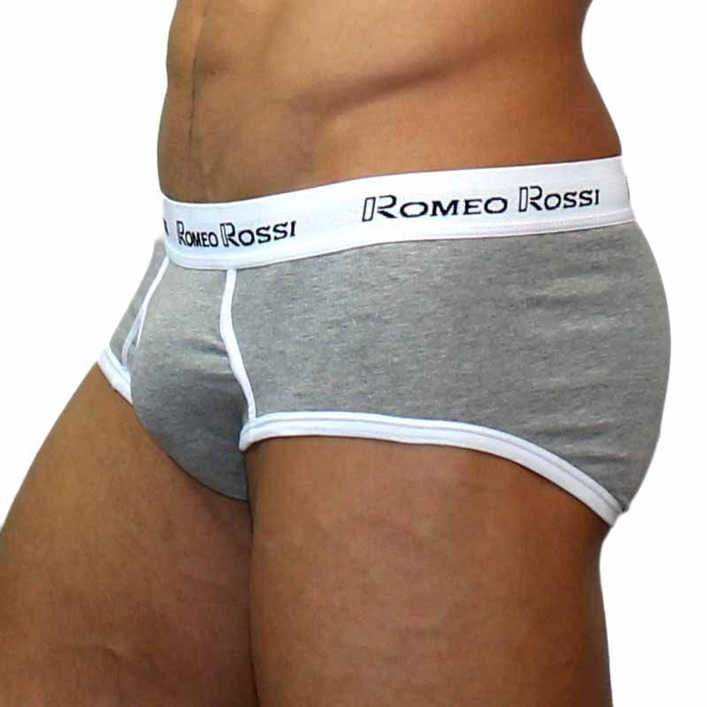 Набор из 3 разноцветных трусов-брифов с белой брендированной резинкой (Размер: XXL) (Цвет: разноцветный)