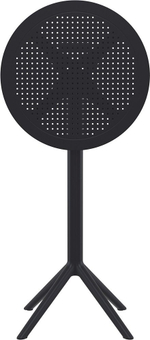 Стол пластиковый барный складной Siesta Contract Sky Folding Bar Table 60, черный