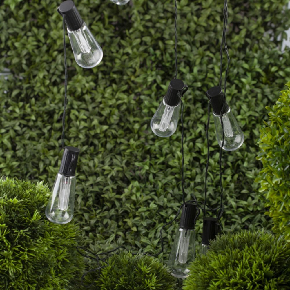 Садовая гирлянда ЭРА ERAGS012-04 на солнечной батарее мультиколор 10 LED 3,8 м