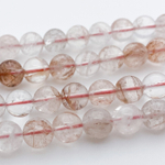 Бусины Кварц, диаметр 8,4-8,6 мм, цена за 11 шт (1/4 нити)