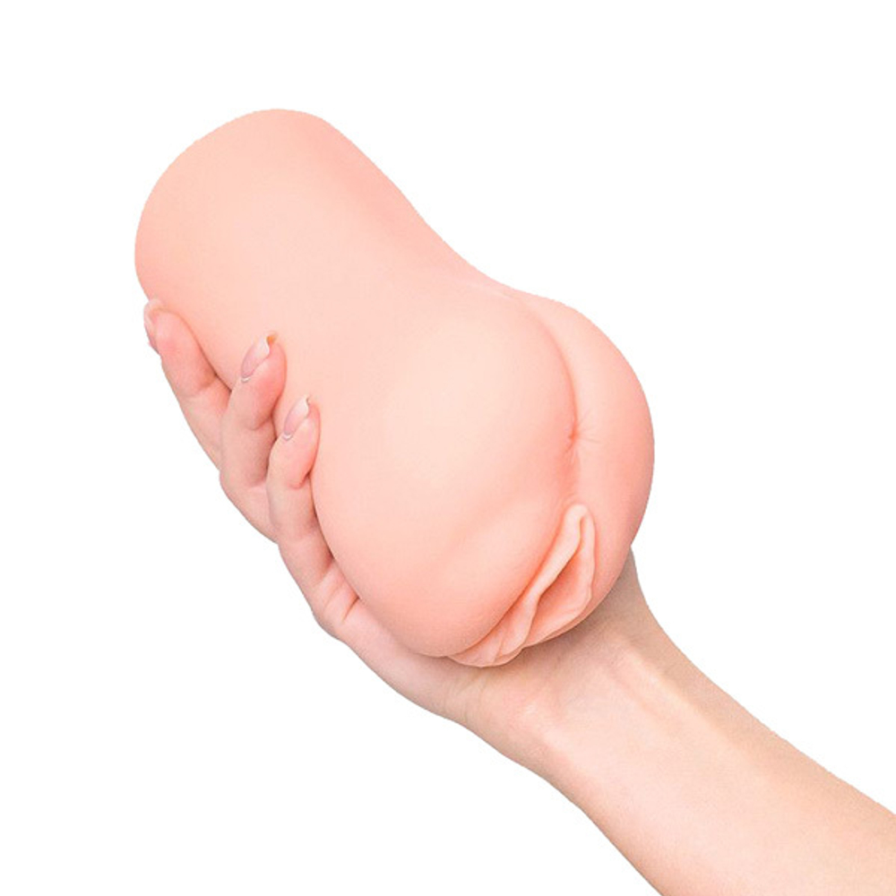 Телесный вибромастурбатор-вагина 19см с рельефом Kokos Emily