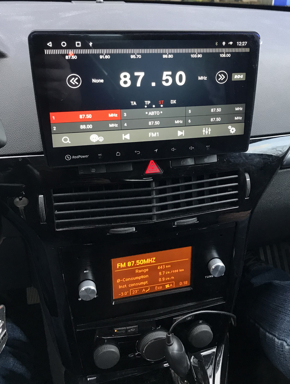 Магнитола для Opel Astra H (перено БК вниз, черная) - Redpower 75719B Android 10, ТОП процессор, Hi-Fi звук, 6/128Гб, CarPlay, SIM-слот