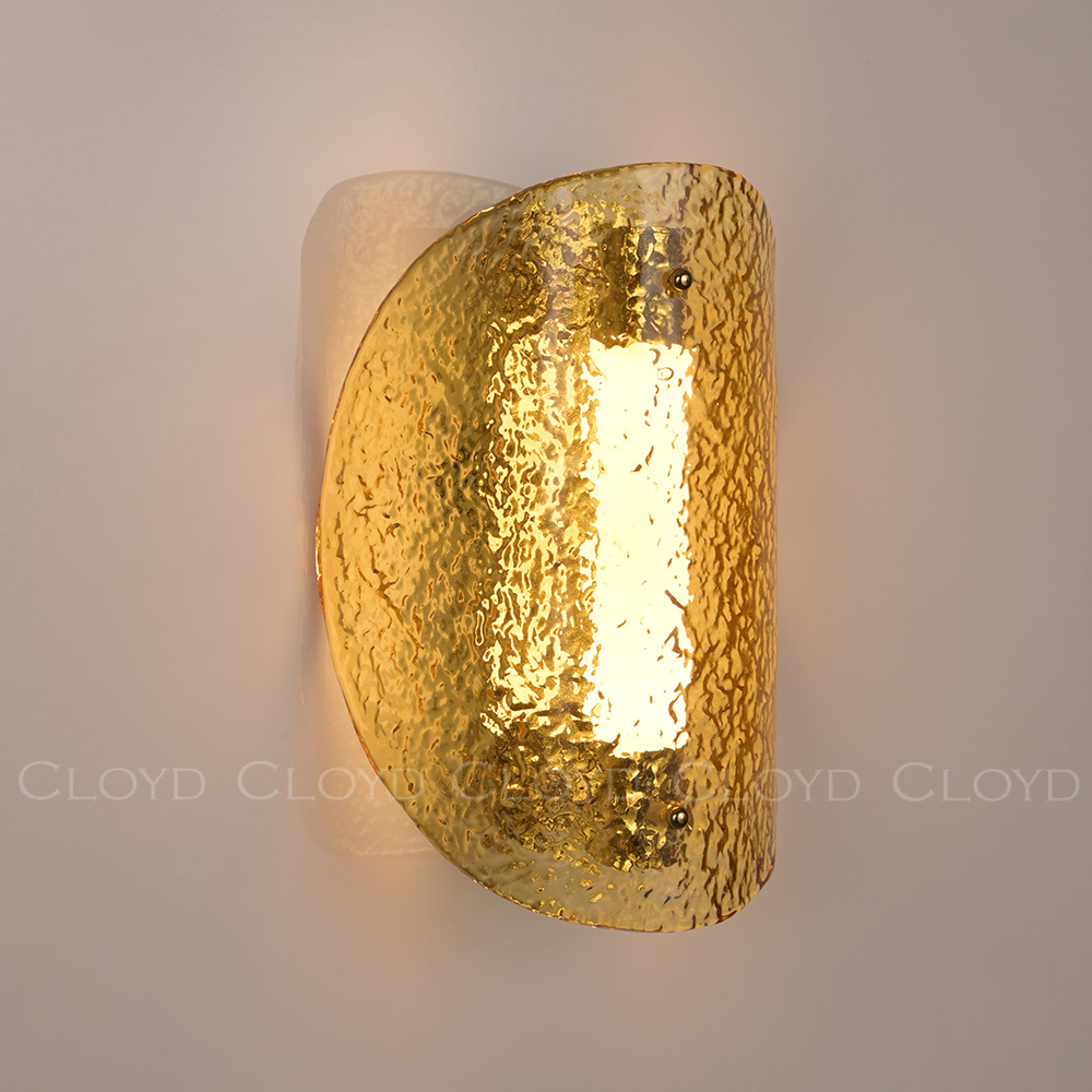 Бра Cloyd CARUDO W1 / золото - янтарн. стекло (арт.20370)