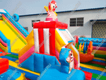 Коммерческий надувной батут "Парк развлечений" 15*8*8 м