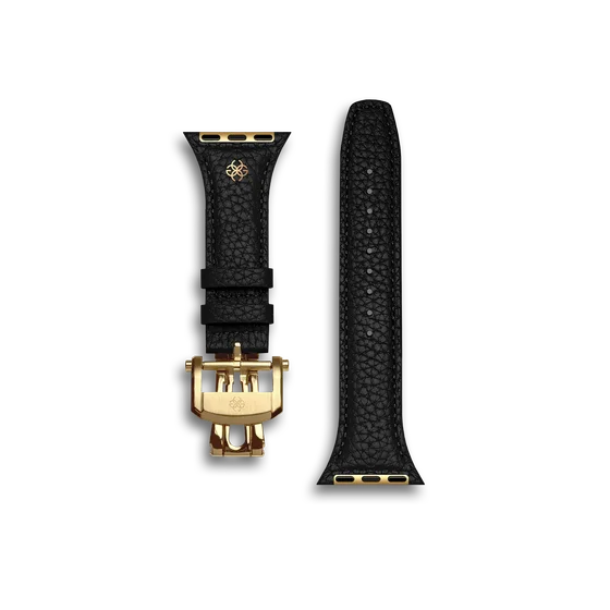 Ремешок для Apple Watch - Зернистая кожа - Чёрный