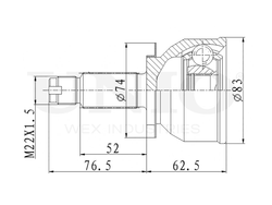 ШРУС внешний UNIO CVJ-20179