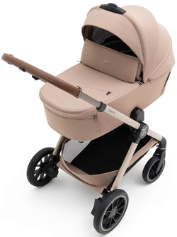 Коляска Agex Prima Pro 3 в 1 с автокреслом i-Safe Black APP232 Beige (Бежевый)