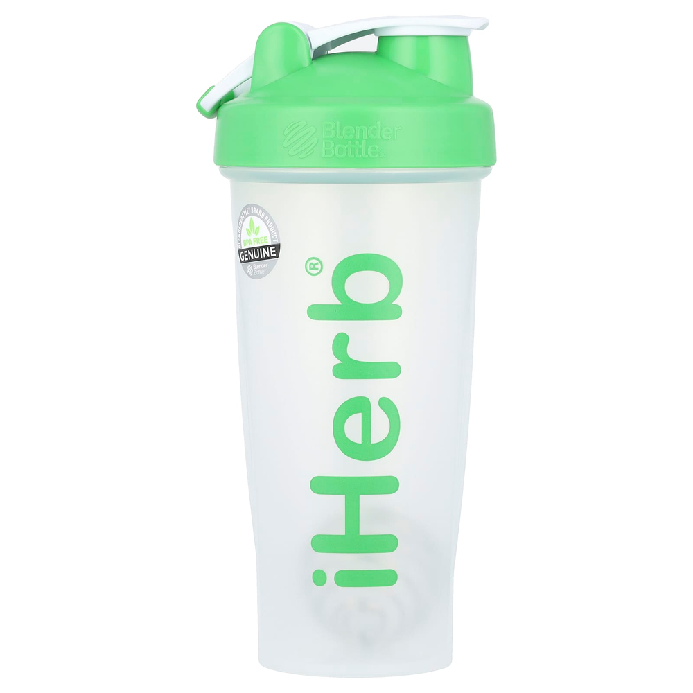 iHerb Goods, бутылка-шейкер с шариком для смешивания, зелёный цвет, 28 унций