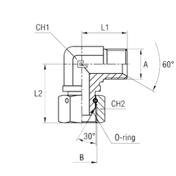 Соединение PFN90 BSP 1/8 - BSP 1/8