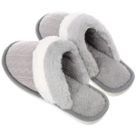 Тапочки женские домашние «DAISY», цвет серый, р-р 40-41