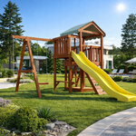 Детский игровой комплекс Савушка "Мастер" - 1 (с окраской) горка 3м