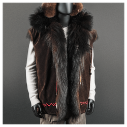 Жилет из меха медведя «Бирюк»