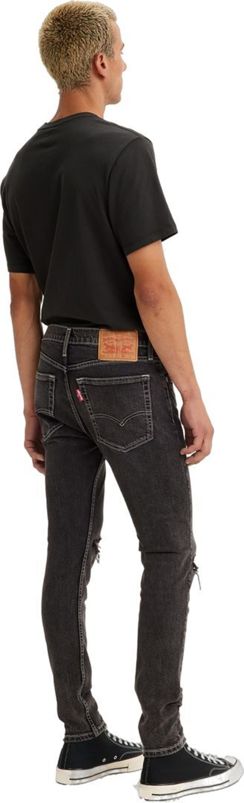 Джинсы Levis 519 Levi's Original EXT SKINNY HI-BALLB BLACKS т.серый