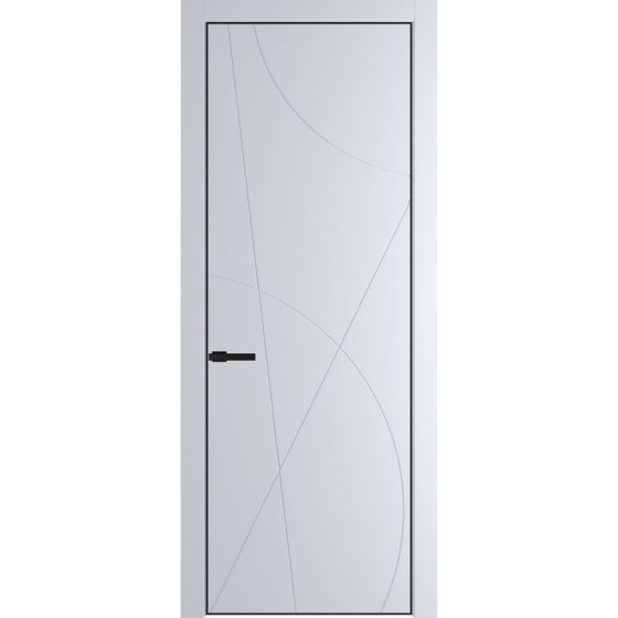 Фото межкомнатной двери эмаль Profil Doors 4PE вайт глухая кромка чёрная