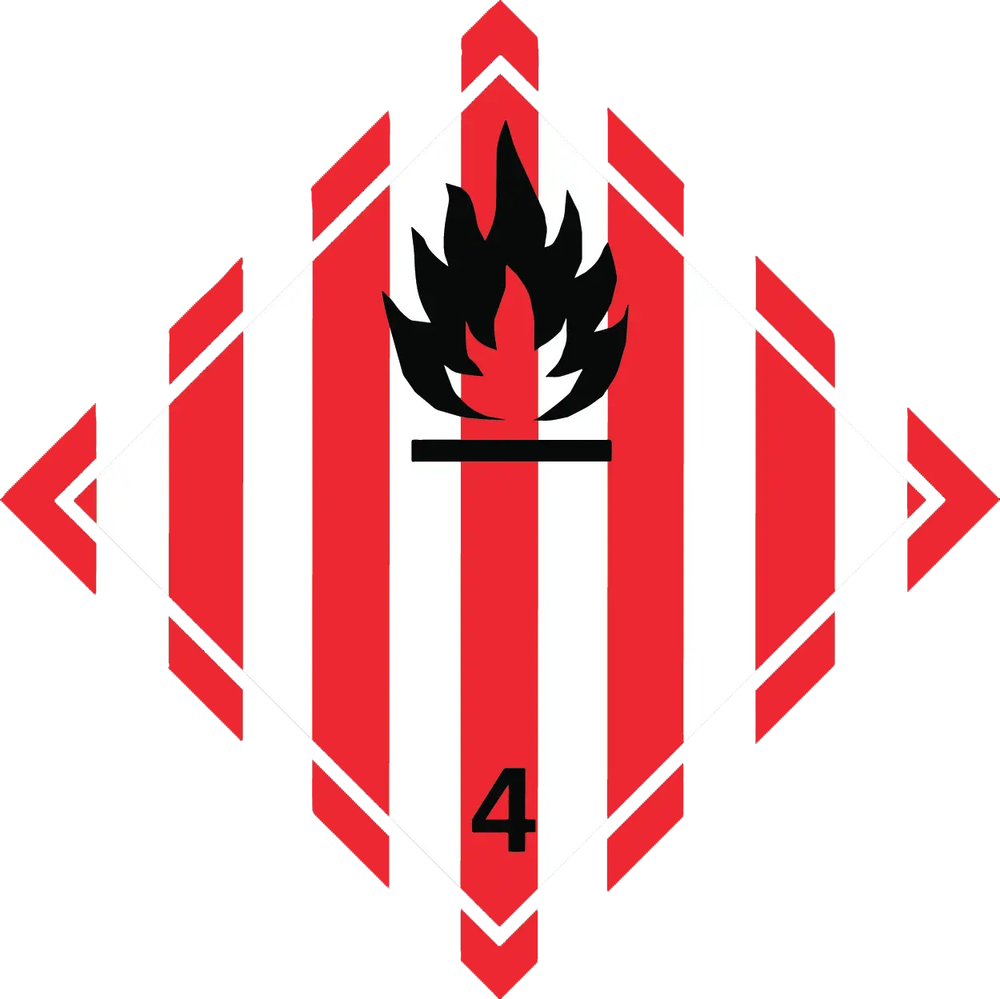 Класс 4.1 "Легковоспламеняющиеся твердые вещества, самореактивные вещества и десенсибилизированные взрывчатые вещества"