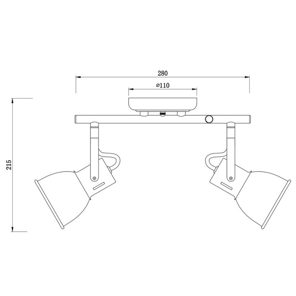Спот Arte Lamp A1677PL-2GY