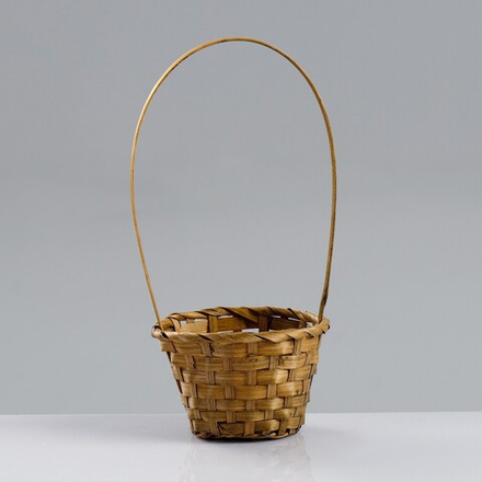 Корзина (бамбук) D13xН9,5 НН28 КОРИЧНЕВЫЙ