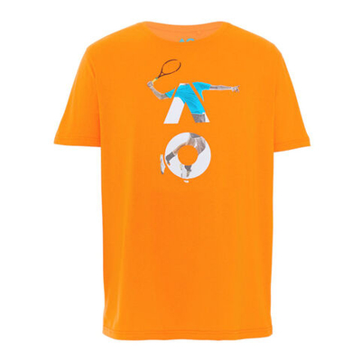 Мужское теннисное поло Australian Open Player Logo T-Shirt Men - Orange, Multicoloured