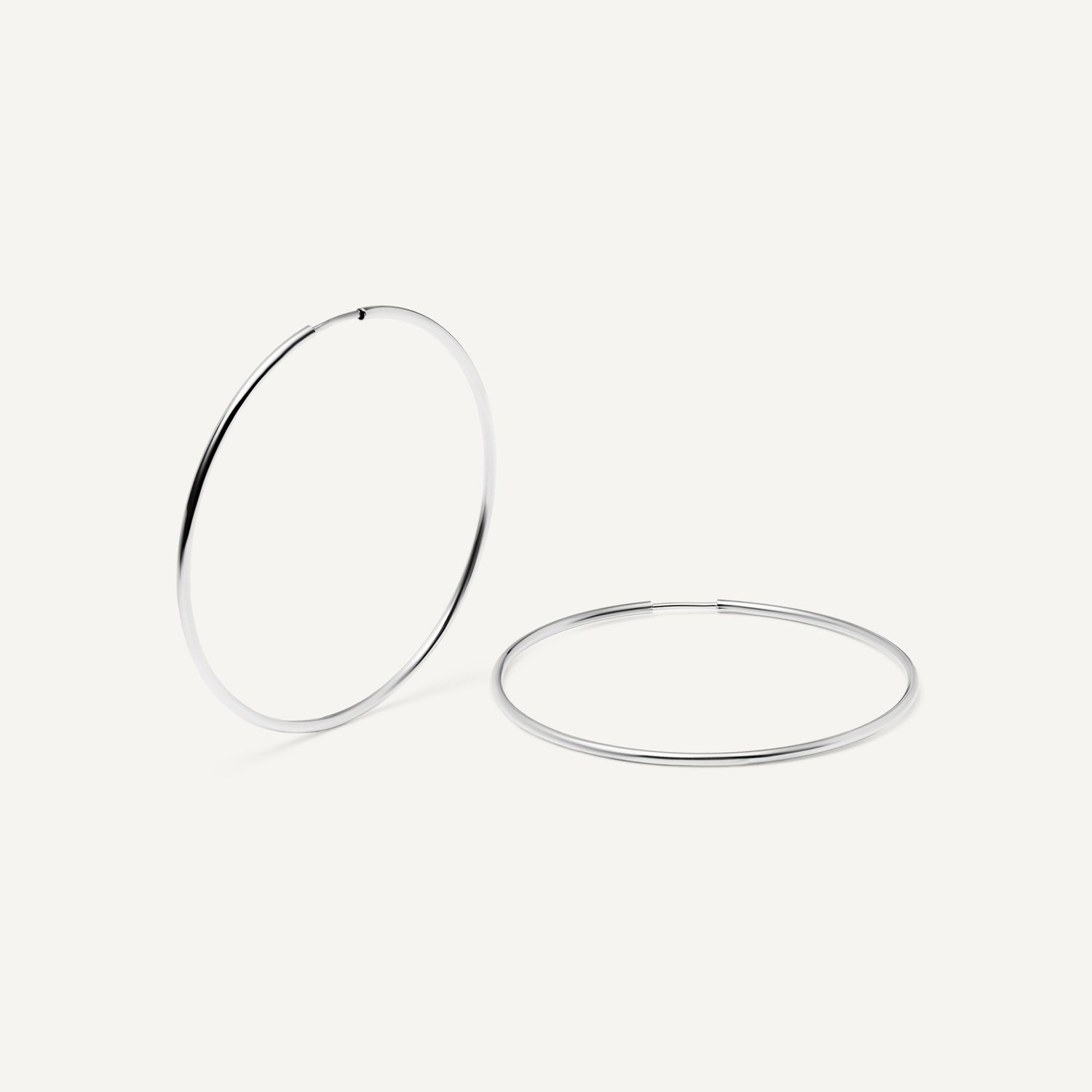 Серьги Wide Silver Congo - 6 cm