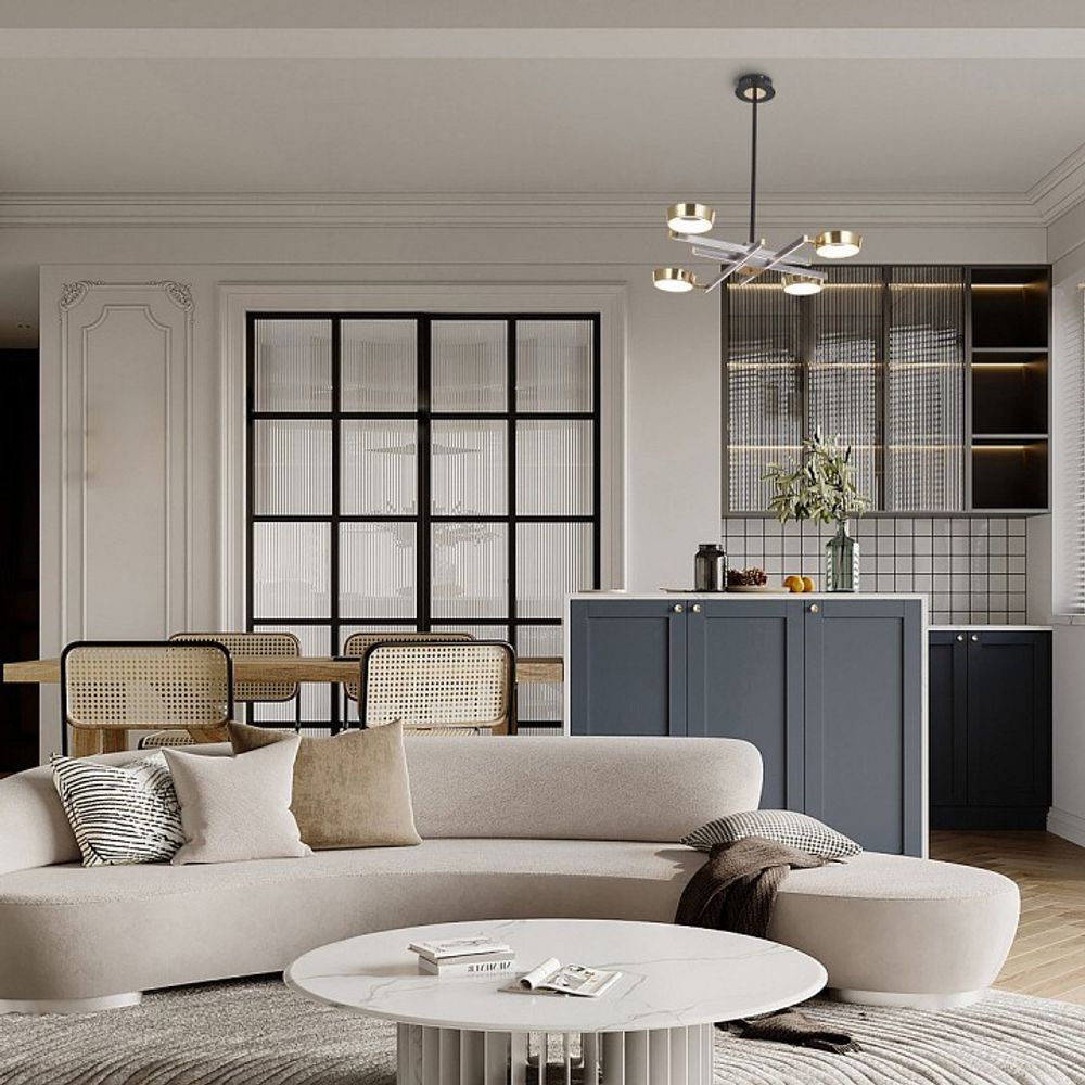 Люстра на штанге Arte Milano Ferrara-71279 271279/4 NI/GD