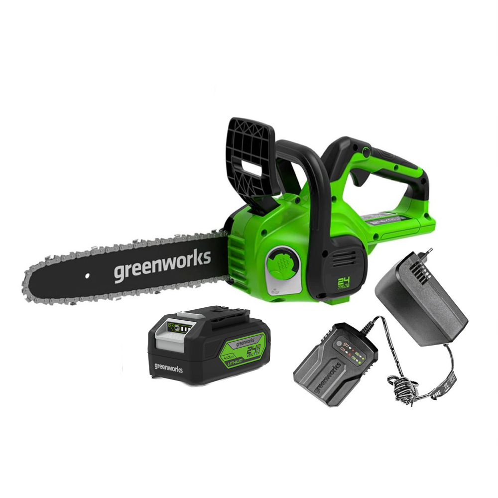 Пила цепная аккумуляторная GREENWORKS 24 V с акб и з/у 2007707UB