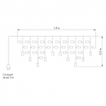Бахрома световая Eurosvet 100-001 100-001 белый