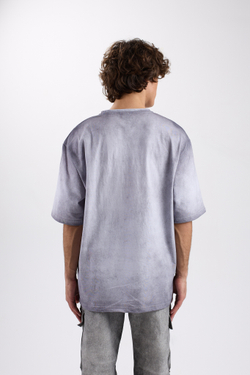 Футболка мужская Oversize с пич эффектом "Бабочки"