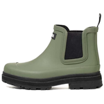 AIGLE Soft Rain Abrasion Resistant Cushioning Comfortable Rain Boots Women"s Green Black