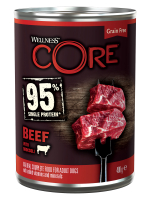 Влажный корм CORE 95 для взрослых собак из говядины с брокколи 400 г