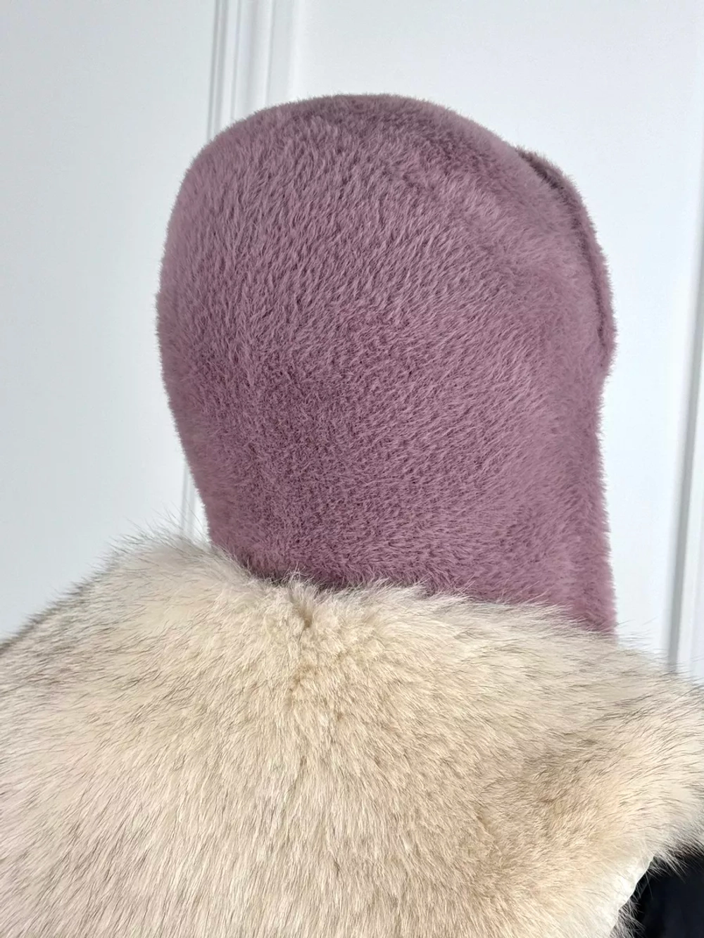 шапка зимняя ушанка из мягкого экомеха меховая