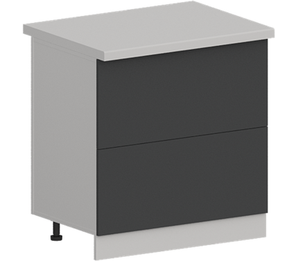 Кухня Модуль ШН2Я 800 Белый / Графит