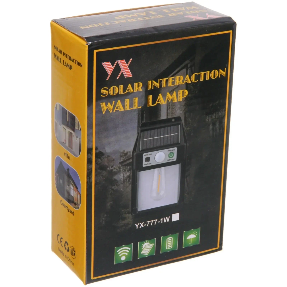 Фонарь садовый «Волшебство ночи» 16*10*4,5 см, на солнечной батарее (свеч., теплый белый) 1 LED, 3 реж., датчик движ.