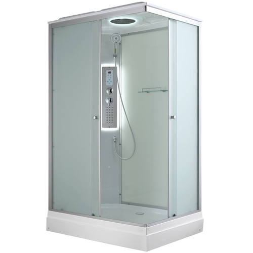 Душевая кабина AvaCan (АваКан) CK2912LED с низким поддоном, с ГМ, с электрикой и LED освещением, 120х90х215