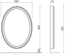 Зеркало парикмахерское VISIONHAIR WALL