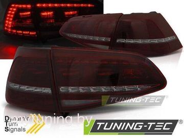 Фонари задние LED SPORT RED SMOKE SEQ для VW GOLF 7 13-17