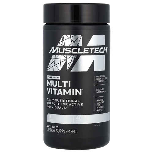 MuscleTech, Platinum Multivitamin, мультивитамины, 90 таблеток