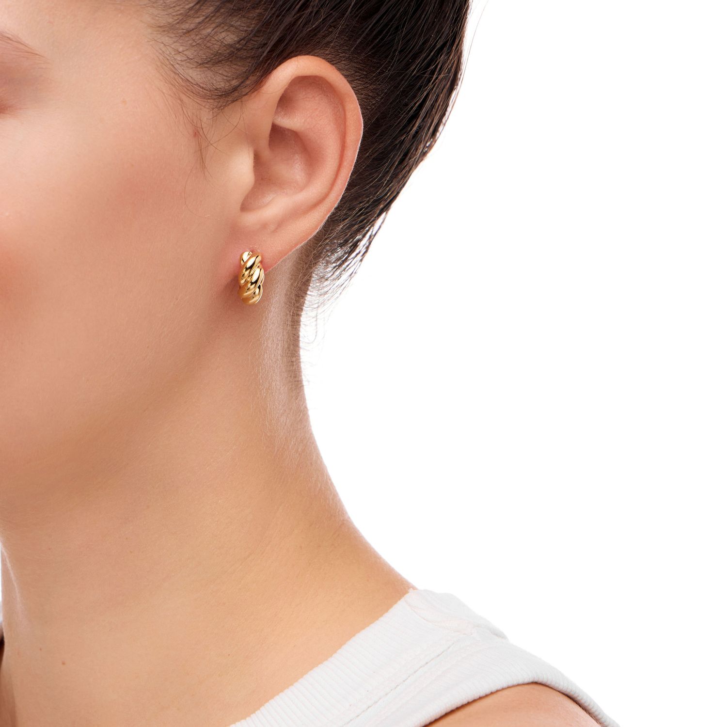 Серьги Braided Earrings - Gold