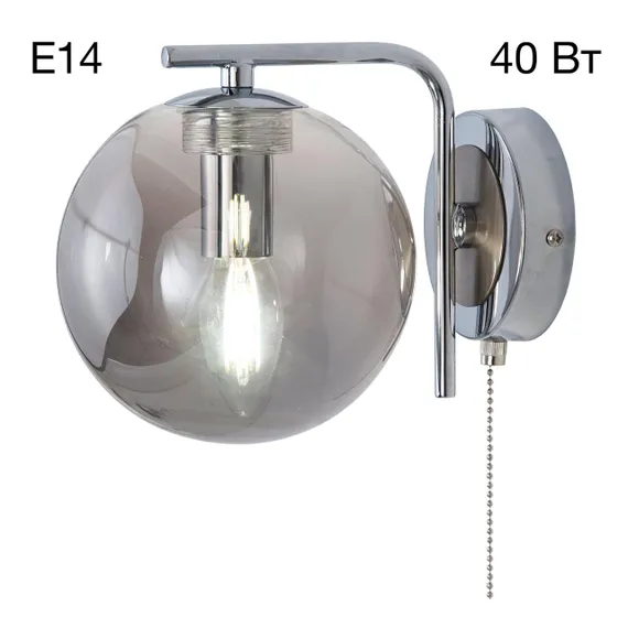 CL102310 Томми Хром+Дымч. Св-к Бра