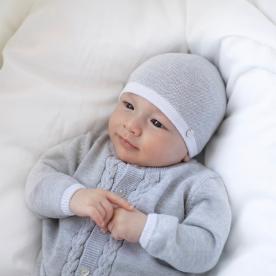 Шапочка из хлопка (Серый)