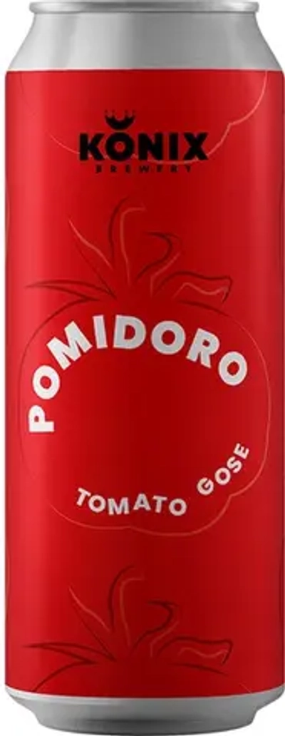 Пиво Коникс Помидоро / Konix Brewery Pomidoro 0.45 - банка
